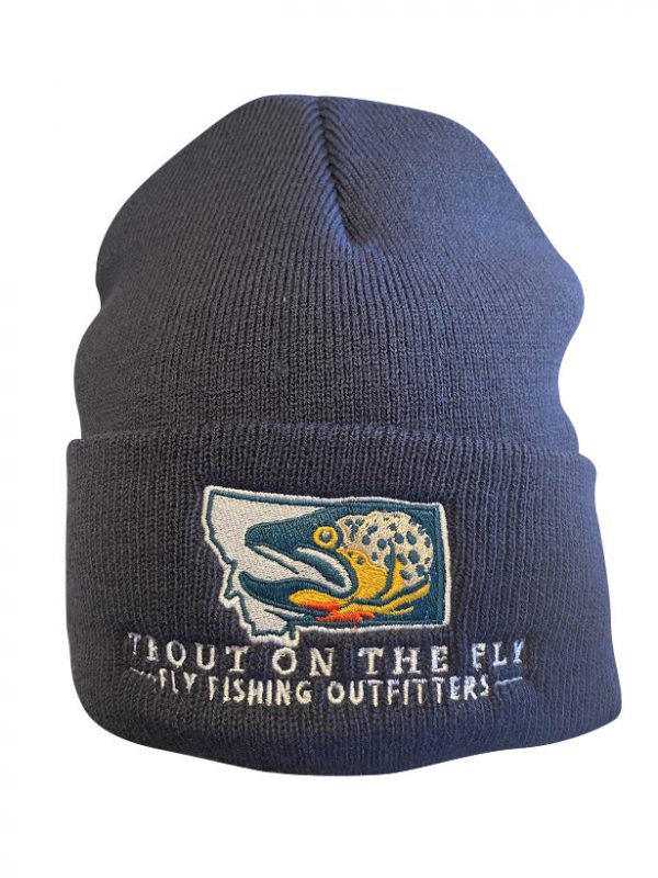 Navy Trout On The Fly Beanie