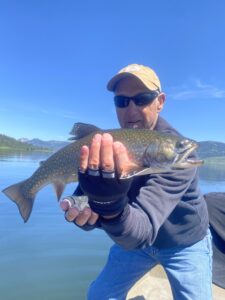 Hebgen Lake motor boat trips fly fishing Montana