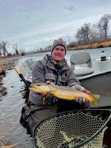 Madison River float trip in March