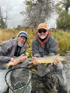 Doubled up on a full-day guided fly fishing trip